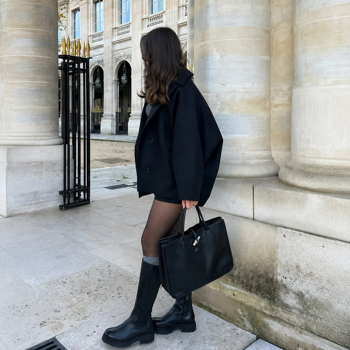 Elena - Abrigo oversize de doble botonadura