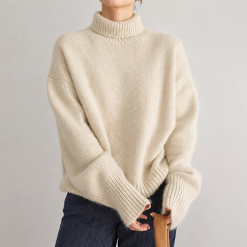 Lea - Suéter de cuello alto suelto para mujeres