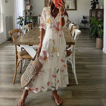 Claidel - Vestido fascinante estilo bohemio