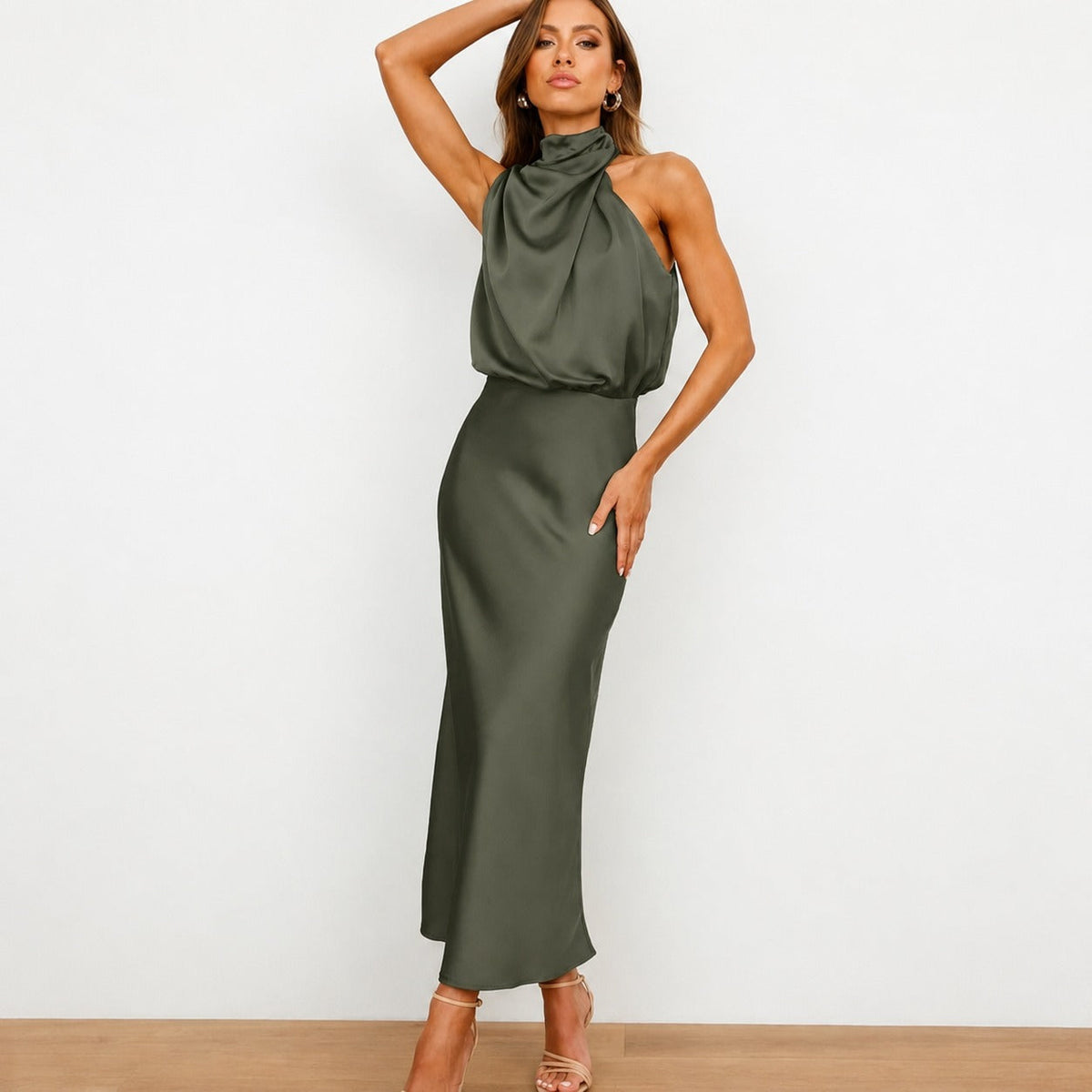 Hansel - Elegante vestido midi de cóctel