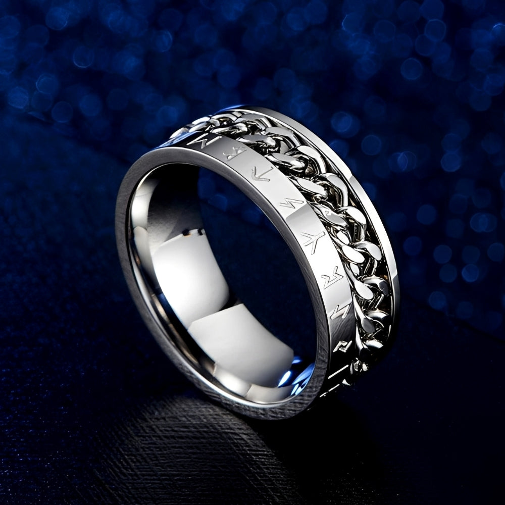 Eirik – Anillo vikingo nórdico en 3 tonos