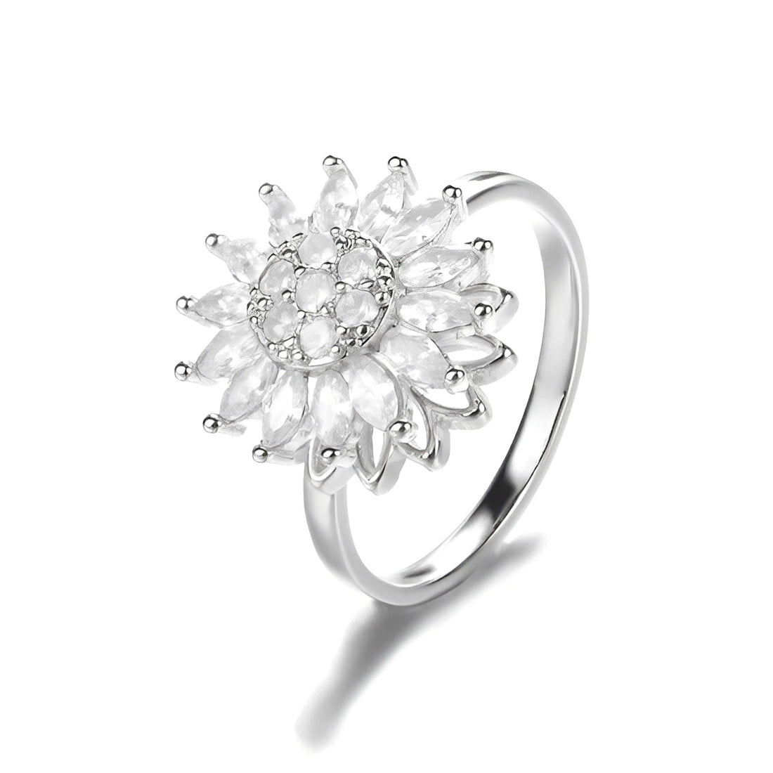 Solaya – Anillo girasol antiestrés