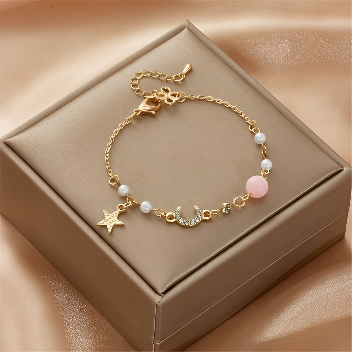 Selina – Pulsera con luna y estrella