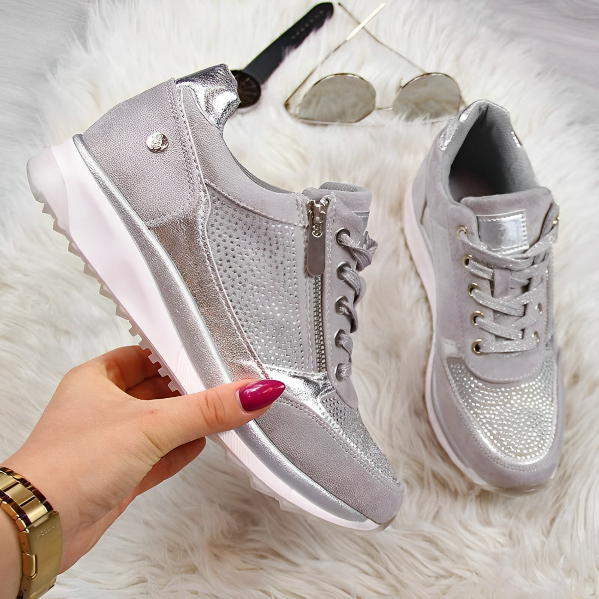 Pro Shoes – Zapatillas Ortopédicas de Soporte con Cremallera