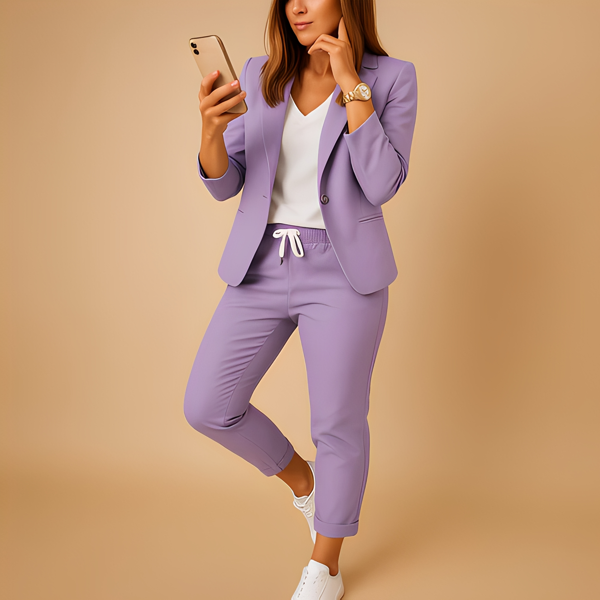 Aletha - Blazer y pantalones elegantes para mujeres