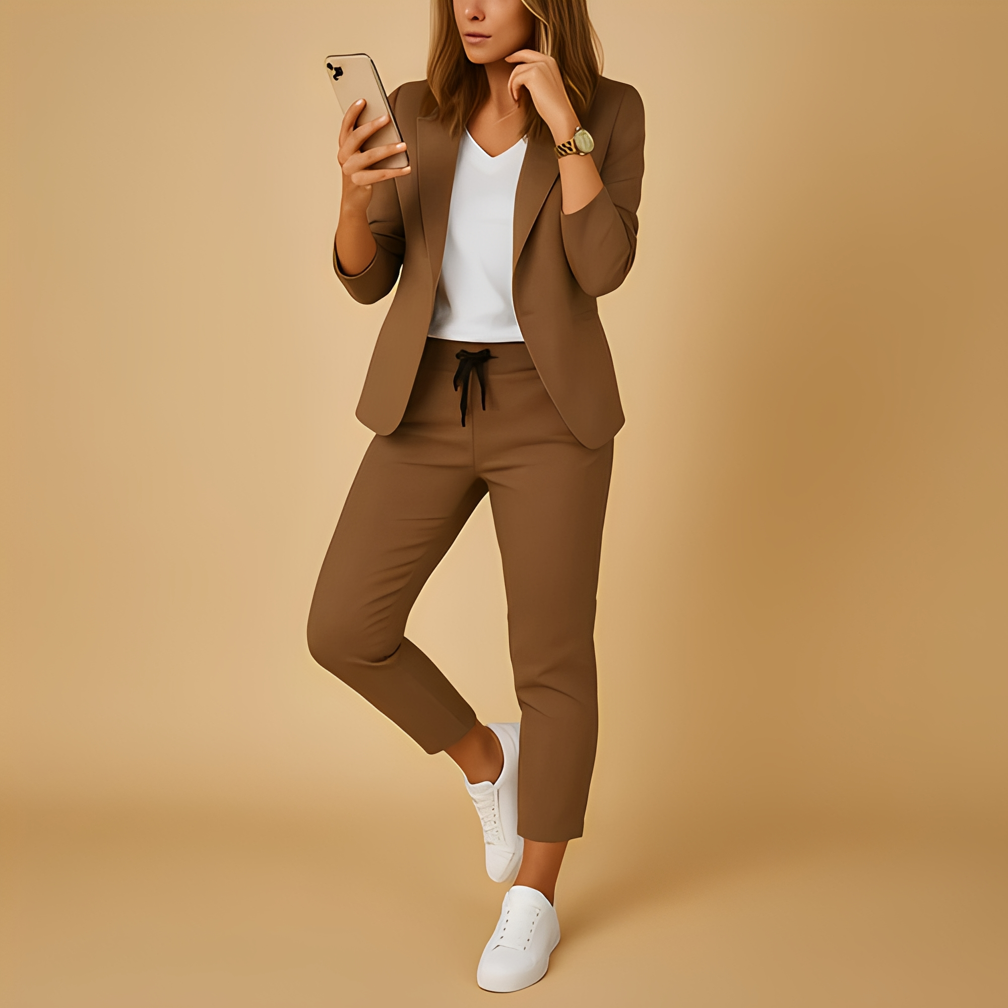 Aletha - Blazer y pantalones elegantes para mujeres
