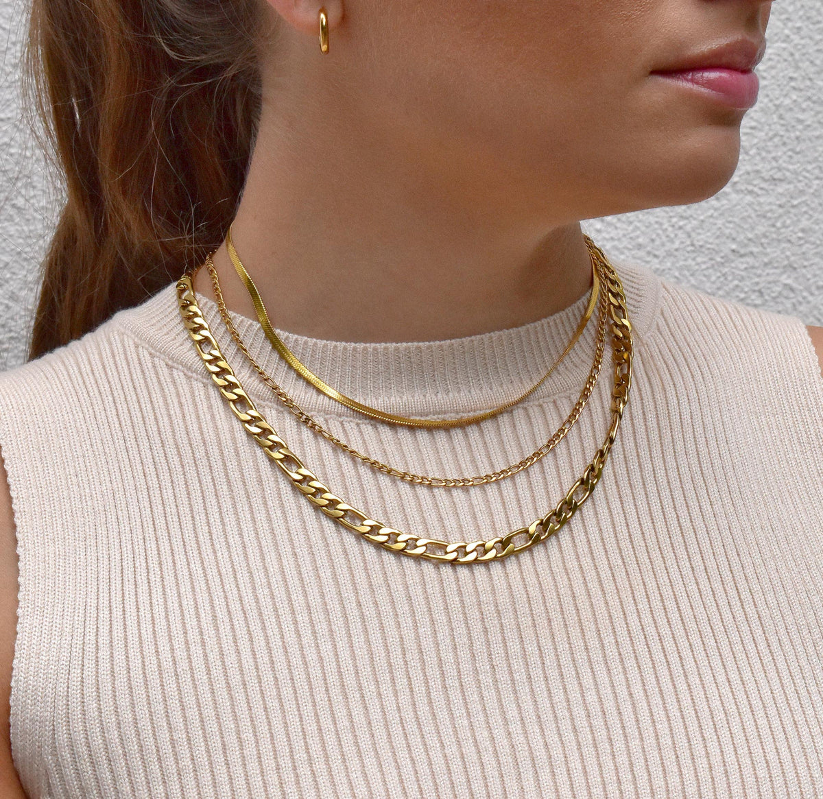 Lucienne - Collar de serpiente dorada sofisticado