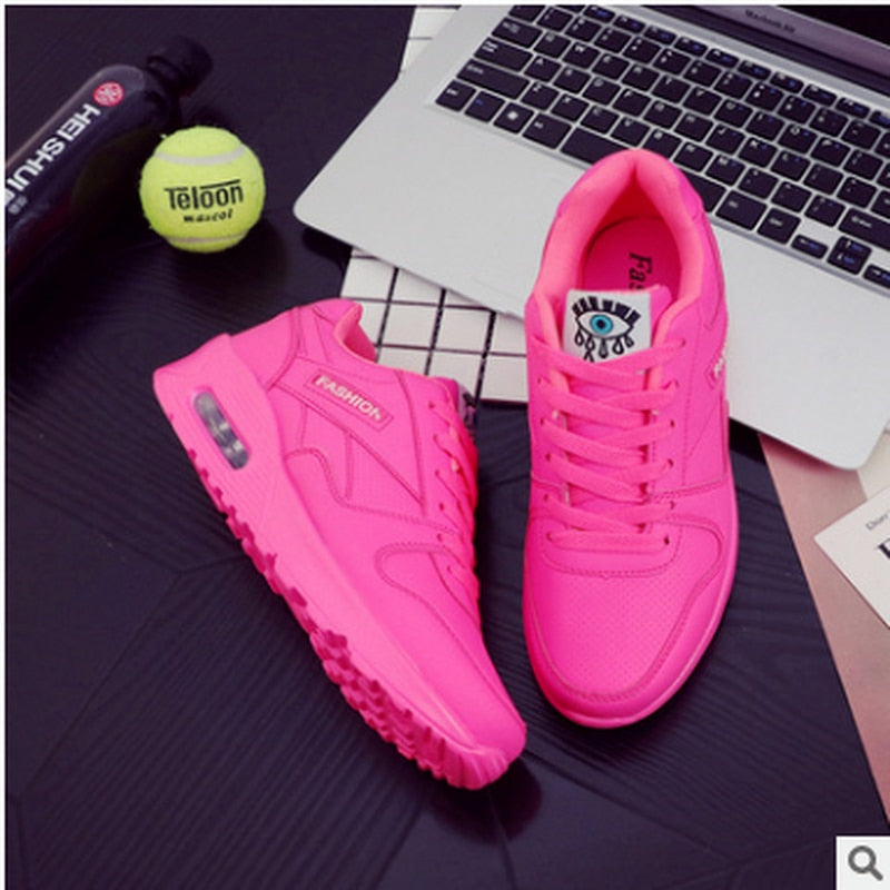 Zapatillas deportivas para mujer con plantilla de aire y motivo ojo