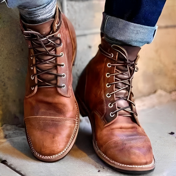 Hanzo - Botas clásicas con cordones para hombre