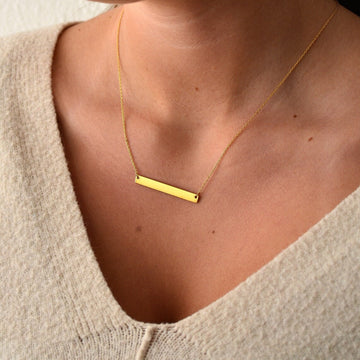 Collar de Barra Personalizado con Nombre