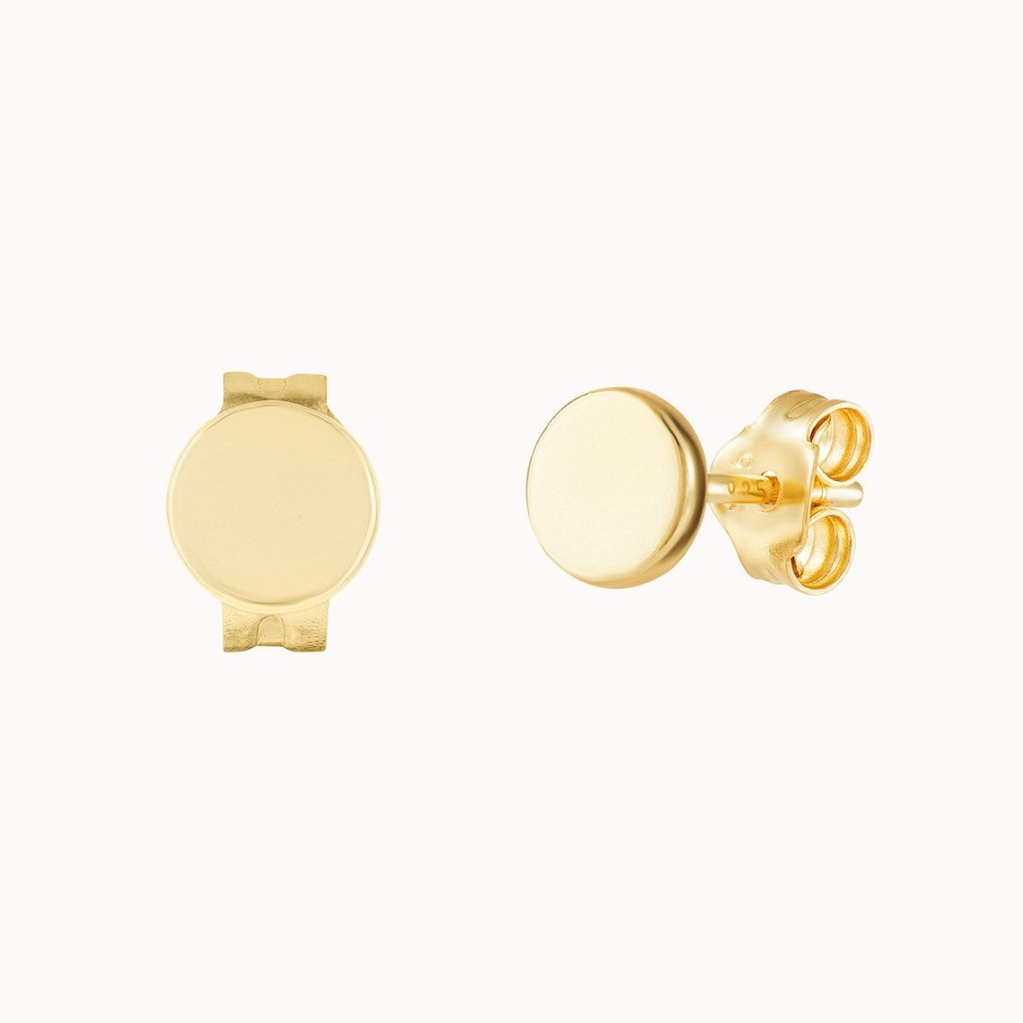 Pequeño Punto Circular - Aretes Minimalistas