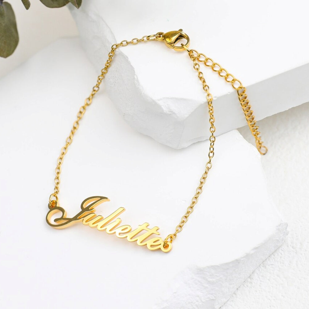 Pulsera de oro personalizada - pulsera con tu nombre