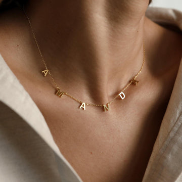 Collar con letras del nombre - Collar personalizado