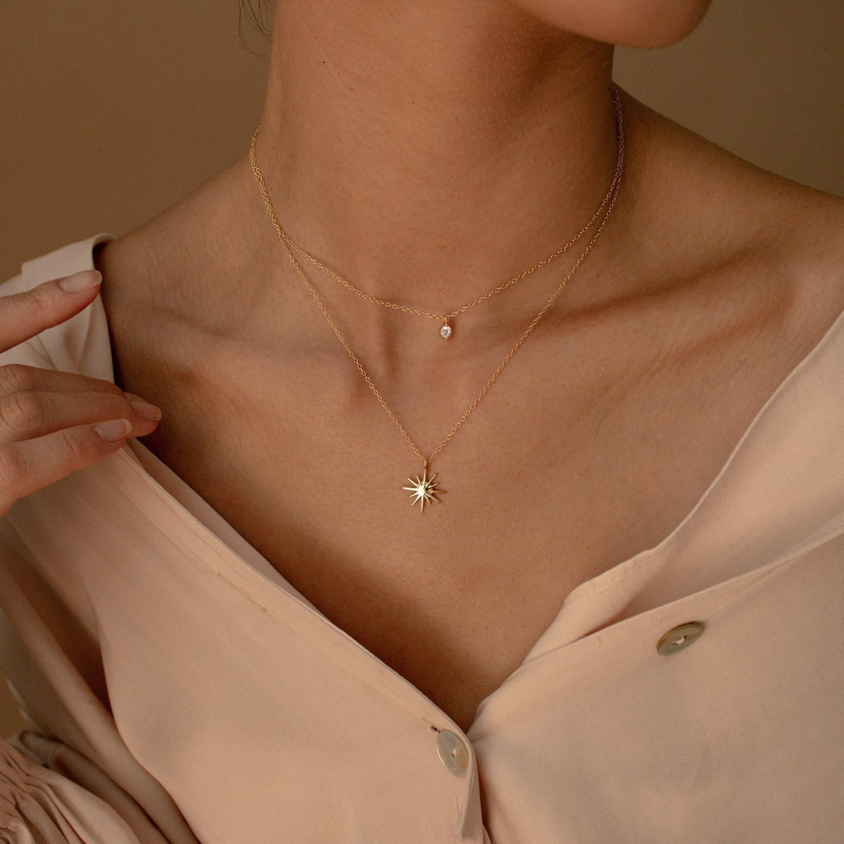 Collar Starburst de doble capa