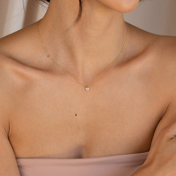 Mandy – Collar mariposa Pavé