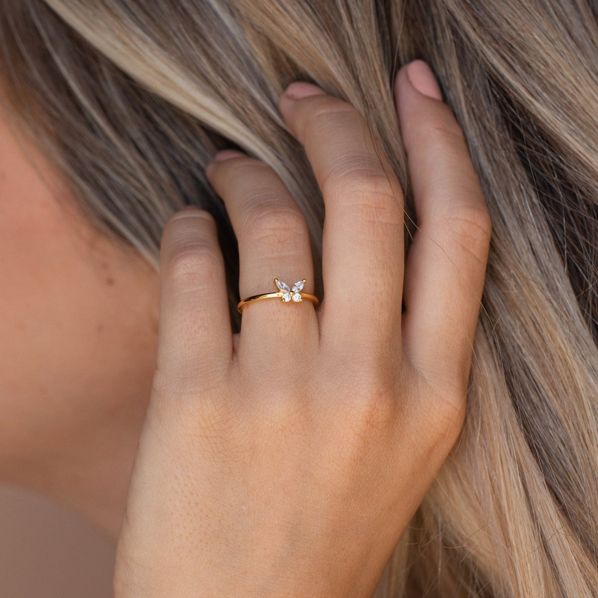 Mariposa – Sofisticado anillo de diamantes