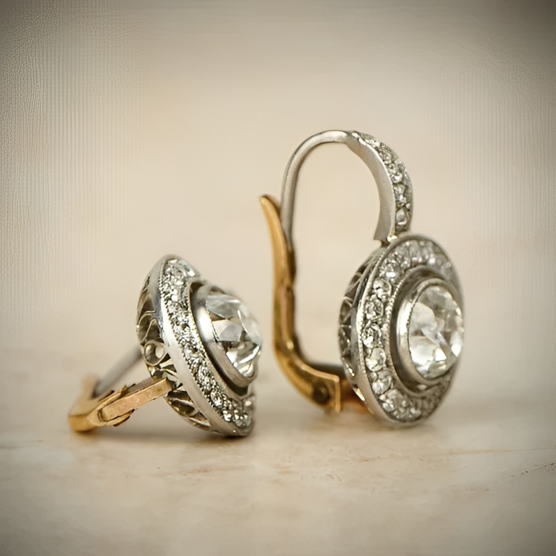 Adele – Pendientes vintage en plata y circonio