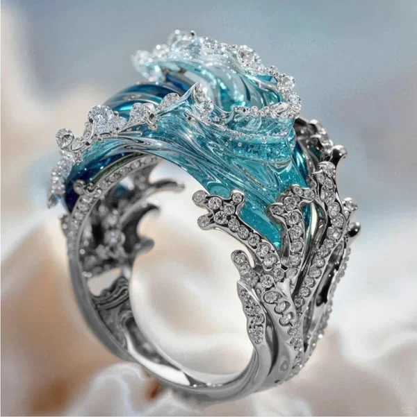 Mireya – Anillo con el susurro eterno del océano