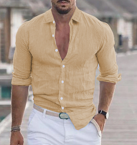 Camisa de lino – Elegancia veraniega, sensación ligera
