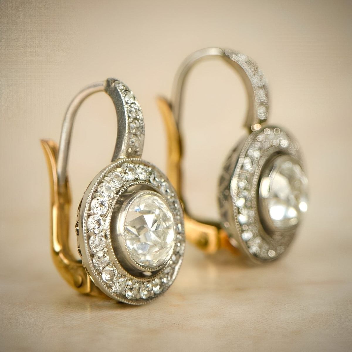 Adele – Pendientes vintage en plata y circonio
