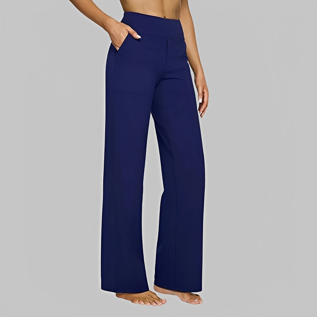 Roxanne - Pantalones de Cintura Alta y Elásticos