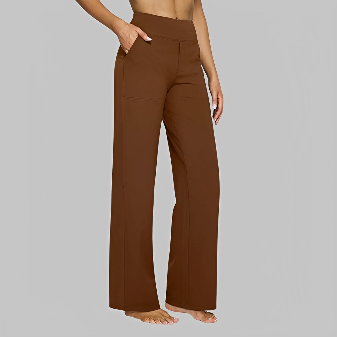 Salma - Pantalones de Tiro Alto Casuales
