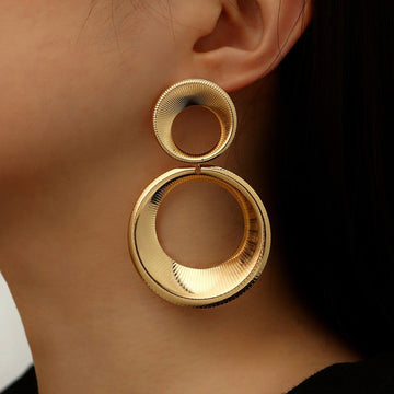Claudia – Pendientes redondos vintage atrevidos