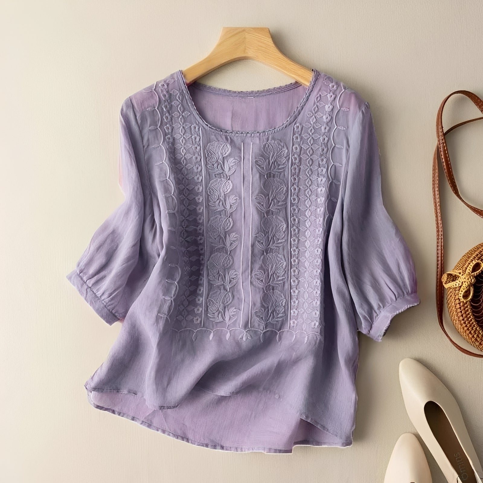 Daniyal - Blusa Suelta con Bordado