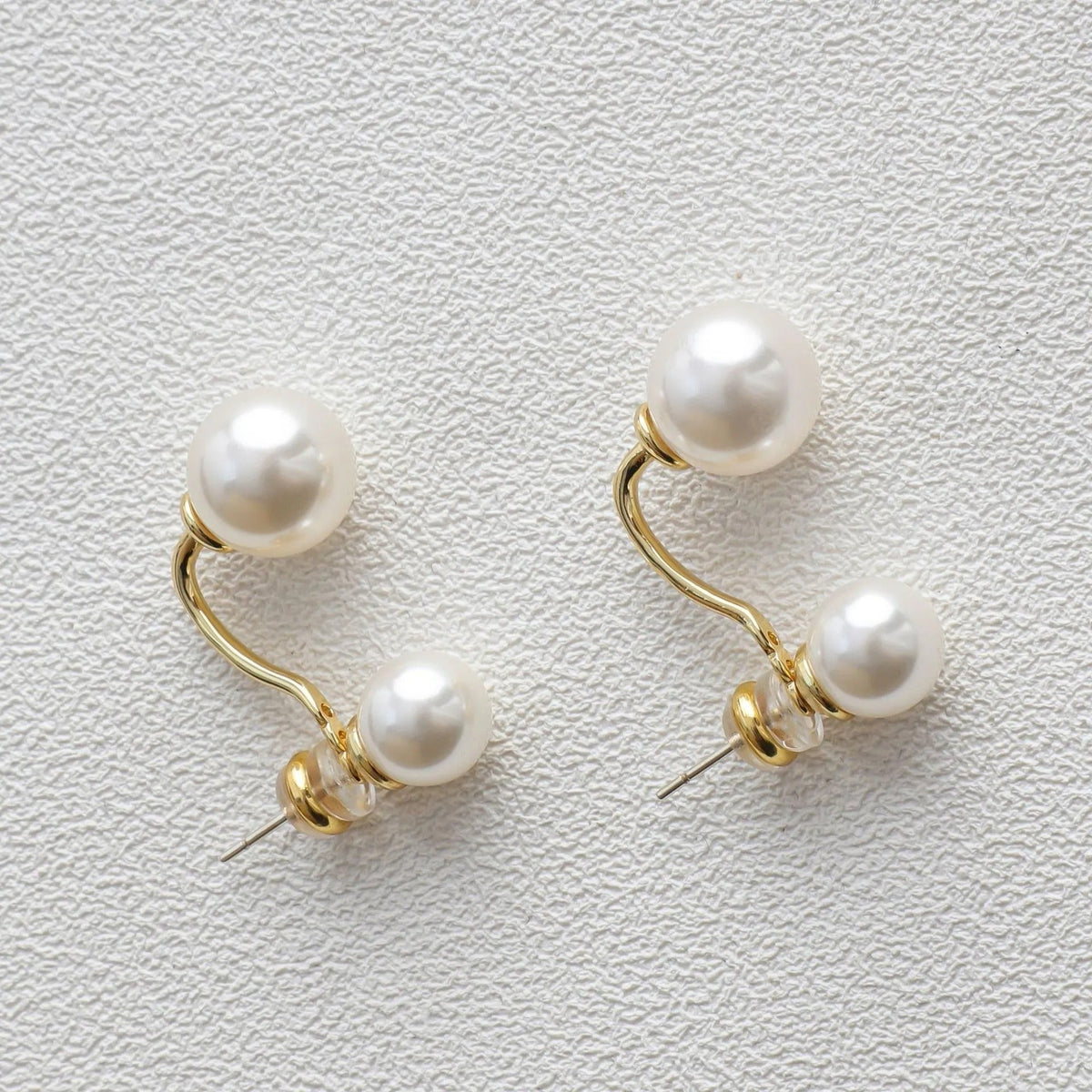 Mav – Pendientes elegantes de perla doble