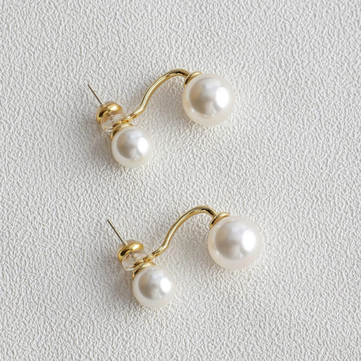 Mav – Pendientes elegantes de perla doble