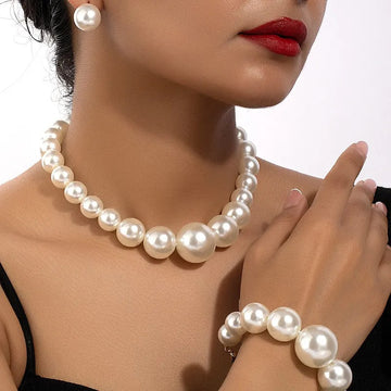 Carla – Juego vintage de pendientes, pulsera y collar