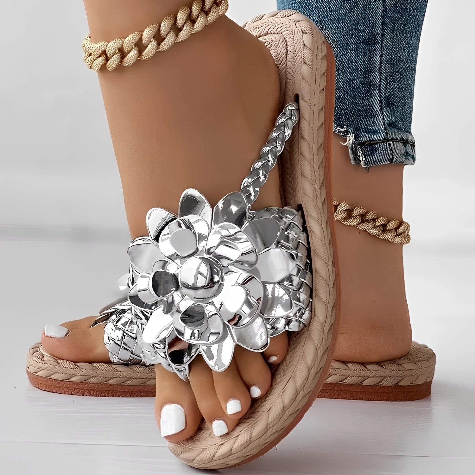 Saira - Chanclas Tejidas Casuales