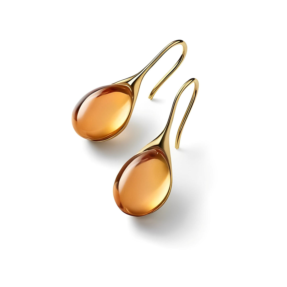 Karen – Pendientes colgantes de cristal en tonos dorados y plateados