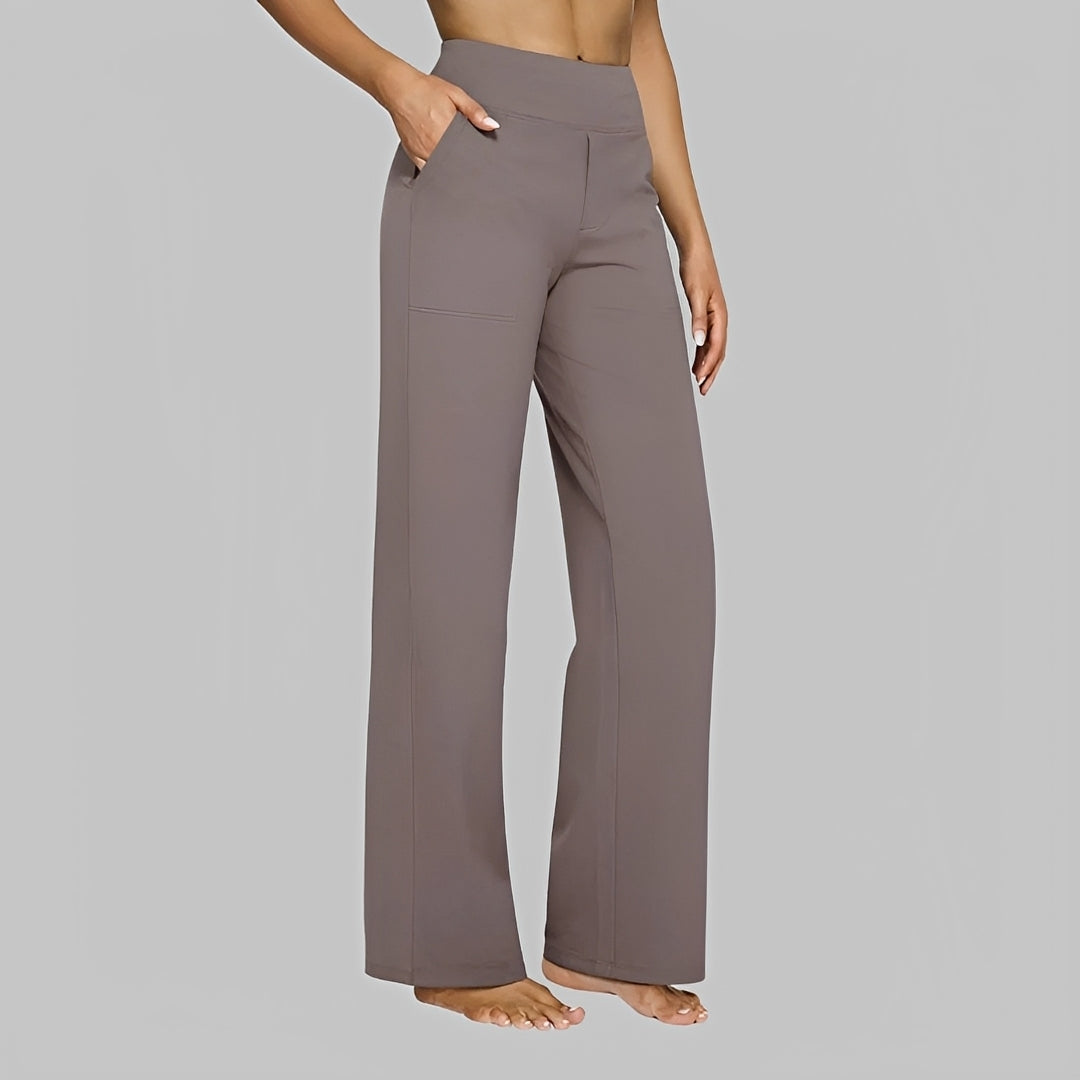 Salma - Pantalones de Tiro Alto Casuales