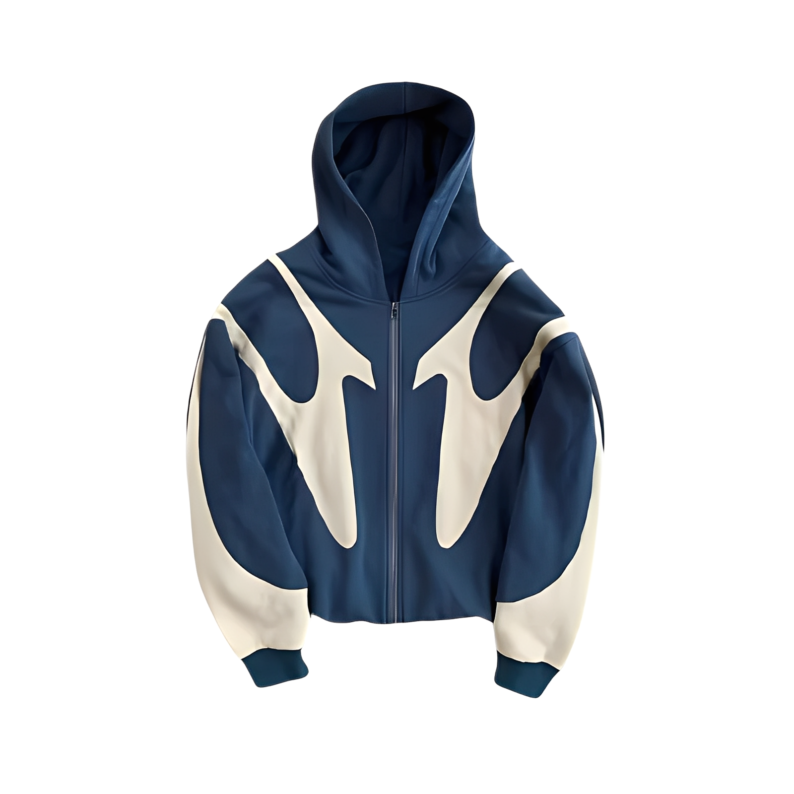Lloyd - Sudadera con capucha para hombres con cremallera y estampado