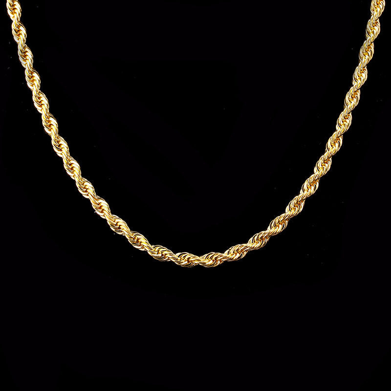 Isla – Collar de cadena con diseño ondulado y efecto torcido