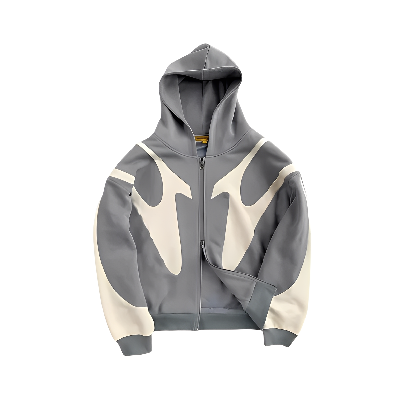Lloyd - Sudadera moderna con cremallera y estampado gráfico para hombres