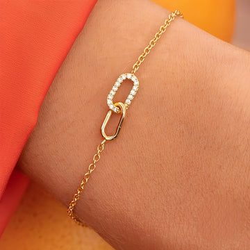 Rina – Pulsera con eslabones brillantes
