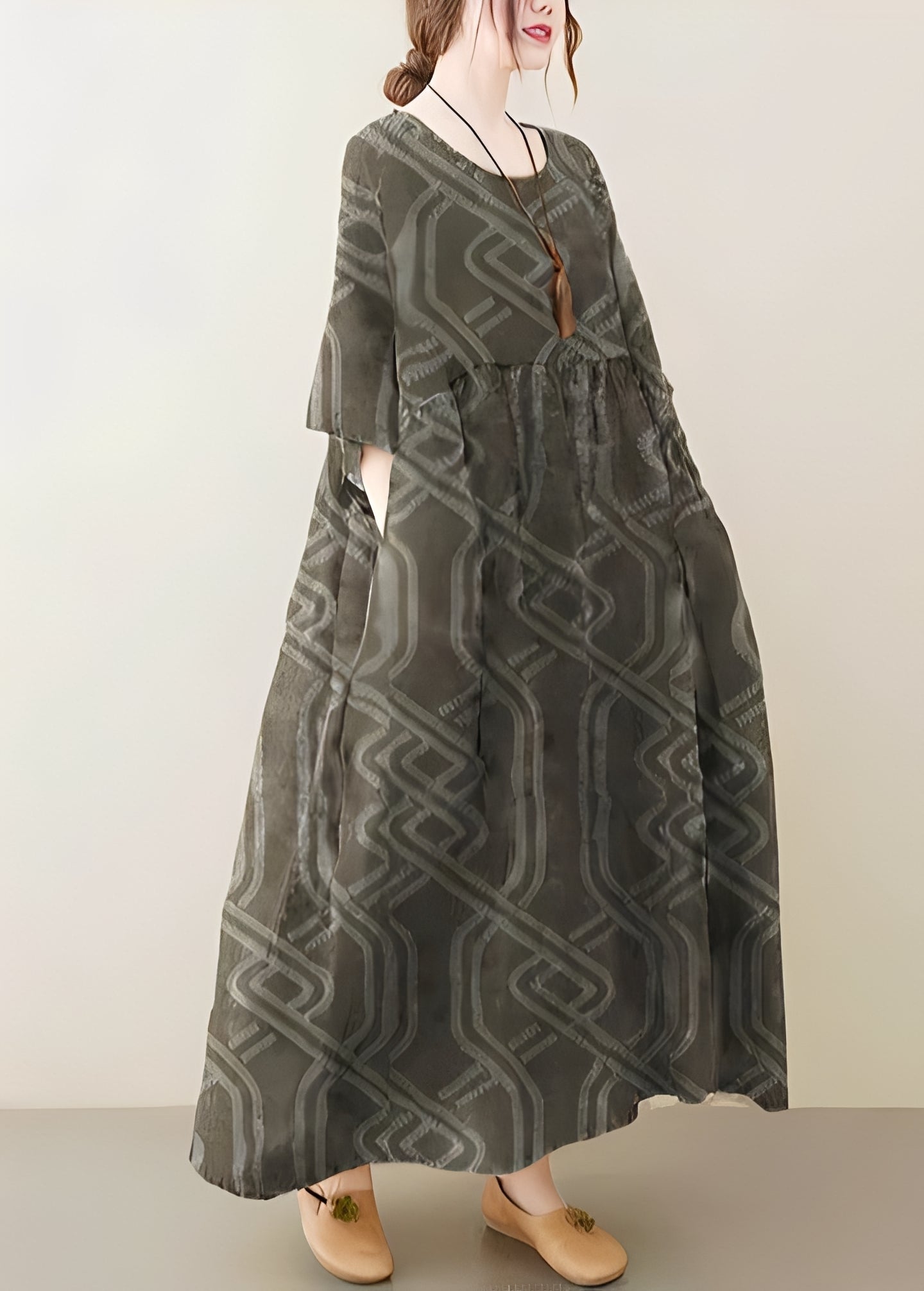 Mariam - Elegante vestido holgado con dobladillo ancho para damas