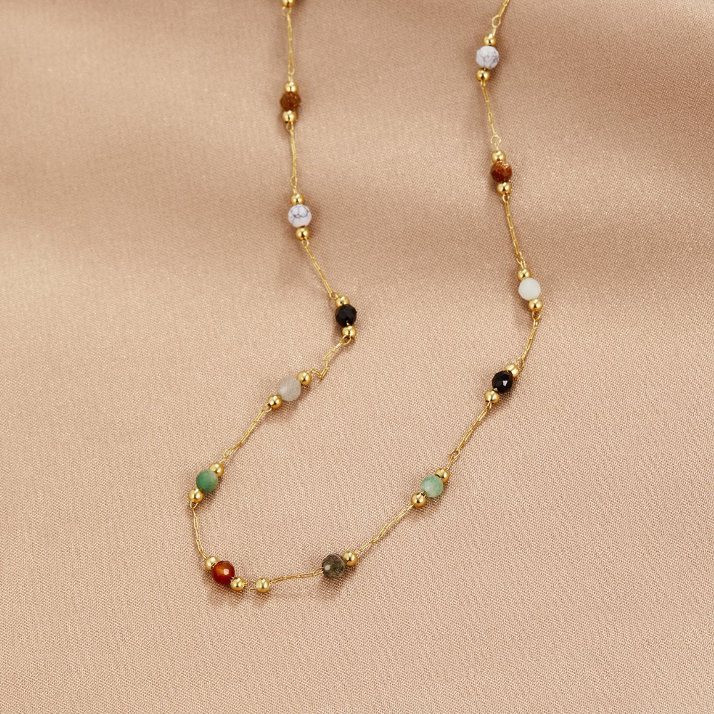 Lala - Collar con perlas y gemas