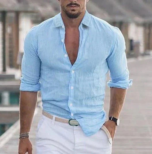 Camisa de lino – Elegancia veraniega, sensación ligera