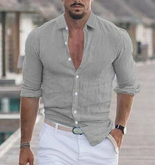 Camisa de lino – Elegancia veraniega, sensación ligera