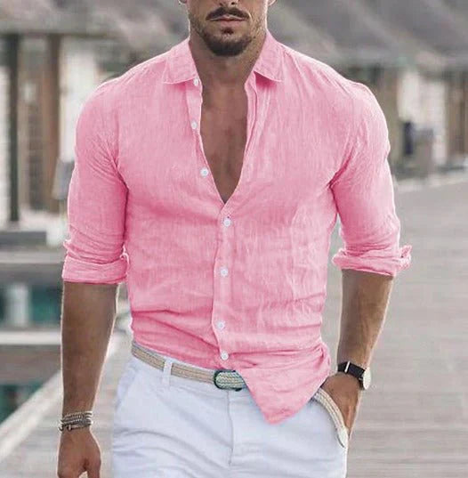 Camisa de lino – Elegancia veraniega, sensación ligera