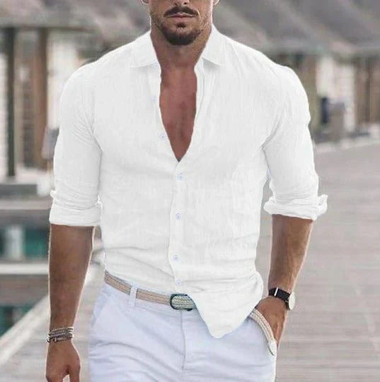 Camisa de lino – Elegancia veraniega, sensación ligera