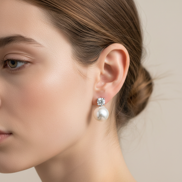 Carmel – Pendientes cuadrados de plata de ley