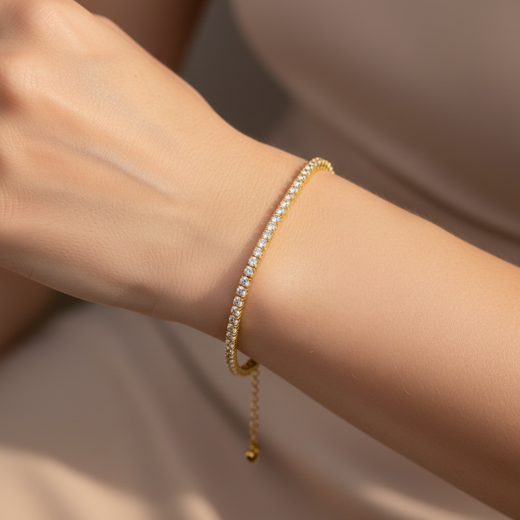 Cher – Pulsera sofisticada de circonitas