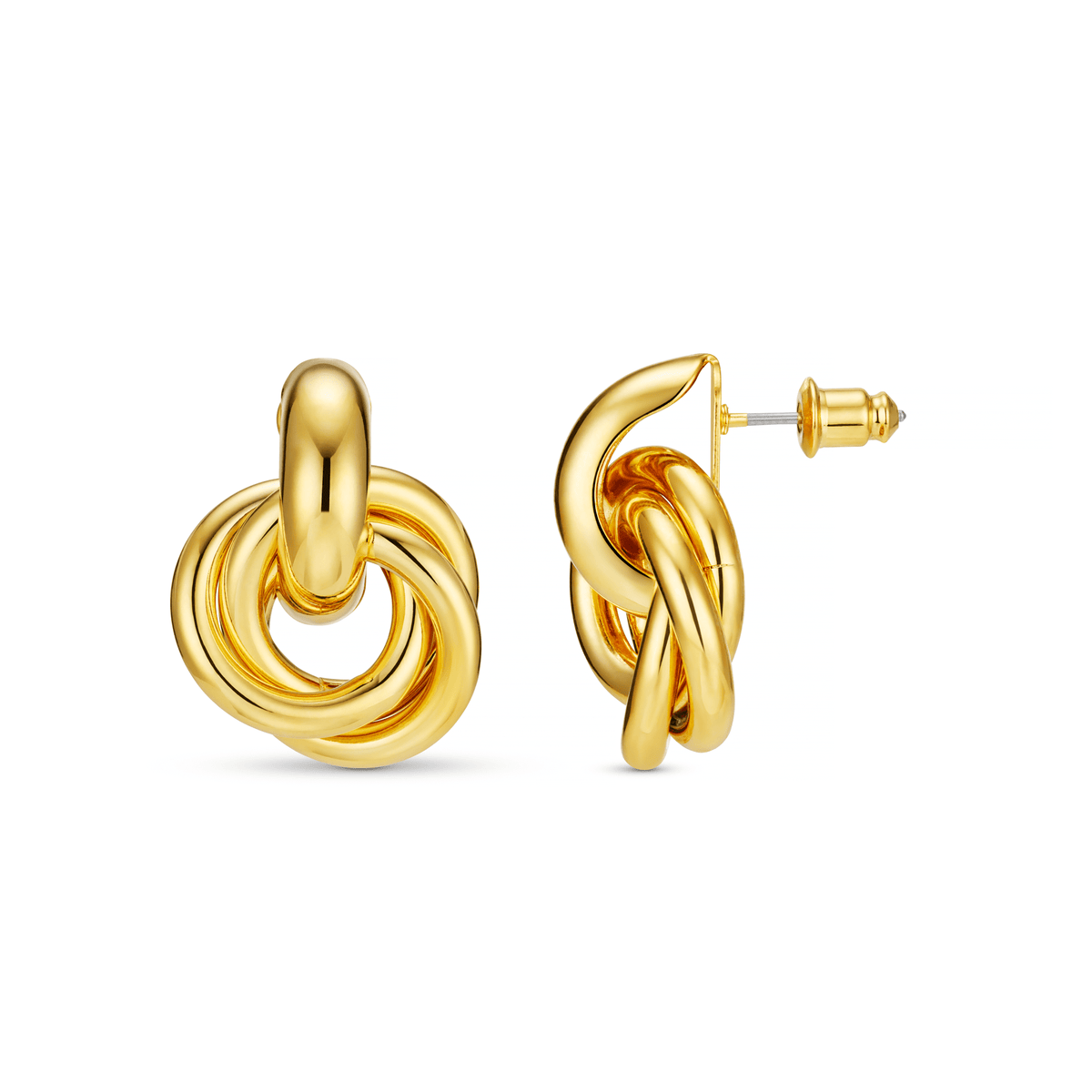 Rania – Pendientes de Diseño Tejido en Oro