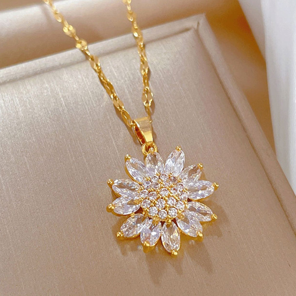 Anaya – Collar de girasoles luminosos con picos